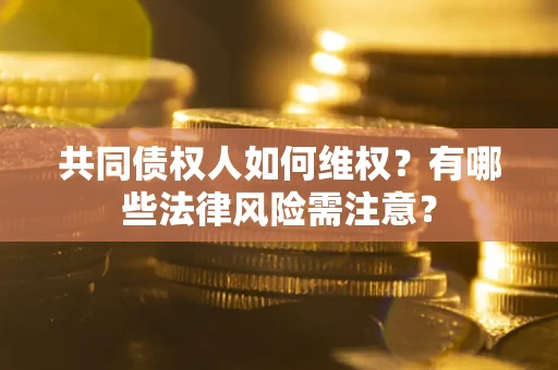 武汉共同债权人如何维权？有哪些法律风险需注意？
