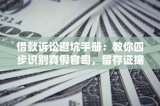 武汉借款诉讼避坑手册：教你四步识别真假官司，留存证据不踩雷
