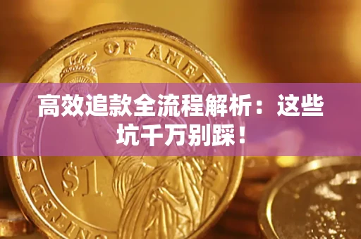 武汉高效追款全流程解析：这些坑千万别踩！