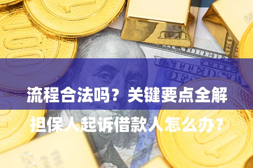 武汉

担保人起诉借款人怎么办？流程合法吗？关键要点全解析